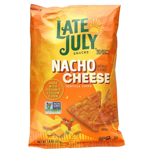 Late July, Tortilla Chips, Nacho Cheese, 7.8 oz (221 g) - Image 1