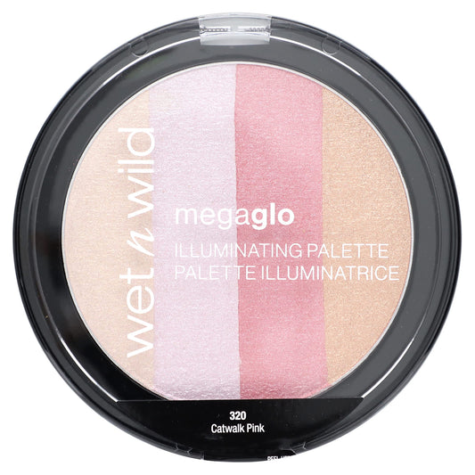 wet n wild, MegaGlo Illuminating Palette, Catwalk Pink , 0.35 oz (10 g) - Image 1