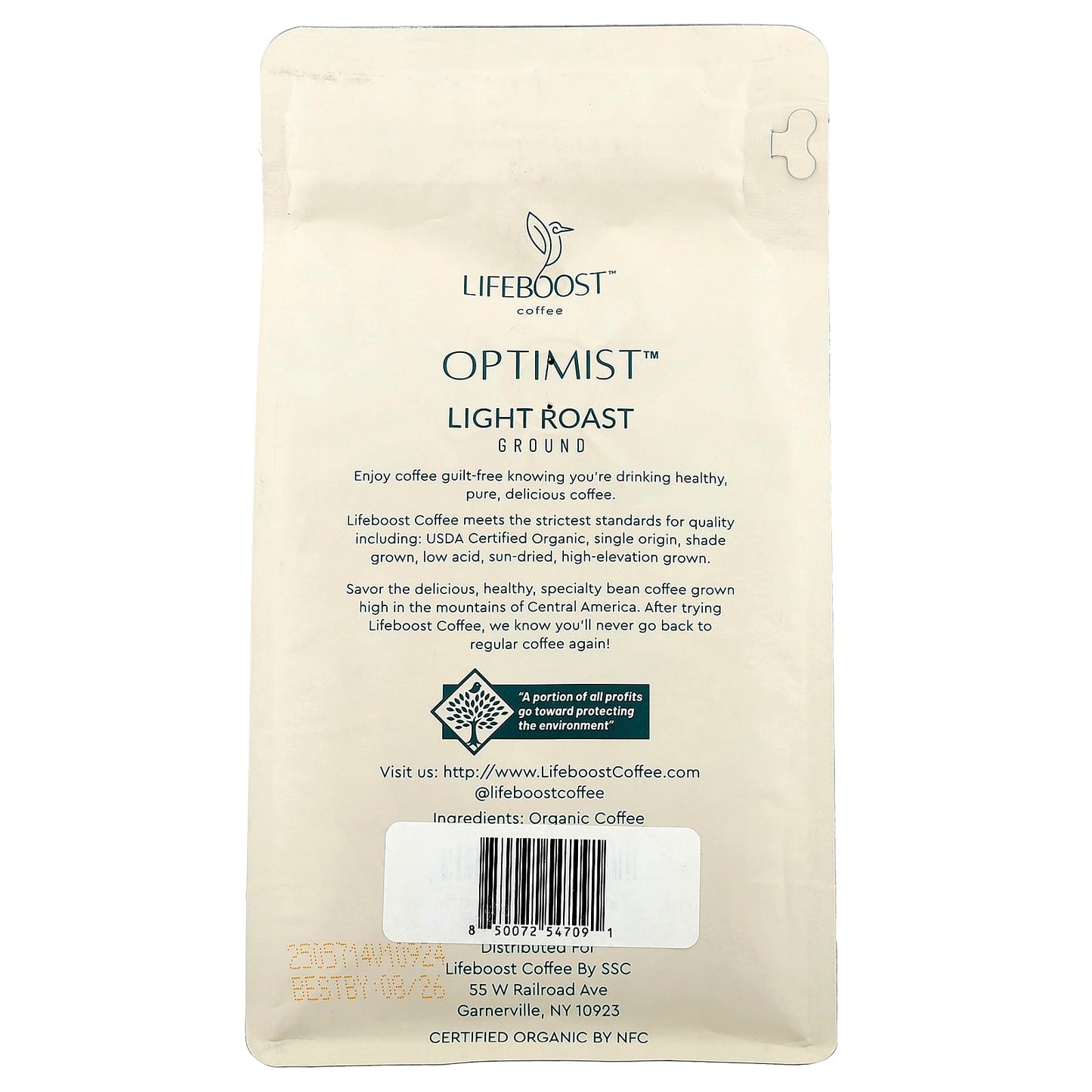 Lifeboost, Coffee, Optimist™, Ground, Light Roast, 12 oz (340 g) - Image 2