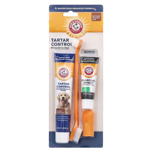 Arm & Hammer Tartar Control Dental Kit for Dogs - 4 Piece Kit - Image 1