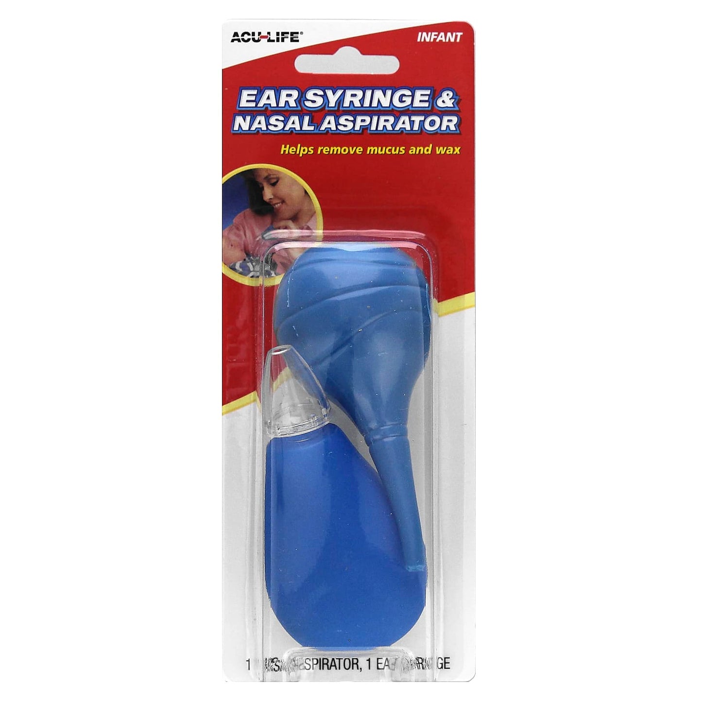 Flents Ear Syringe & Nasal Aspirator for Infants, 2-Piece Set - Image 1