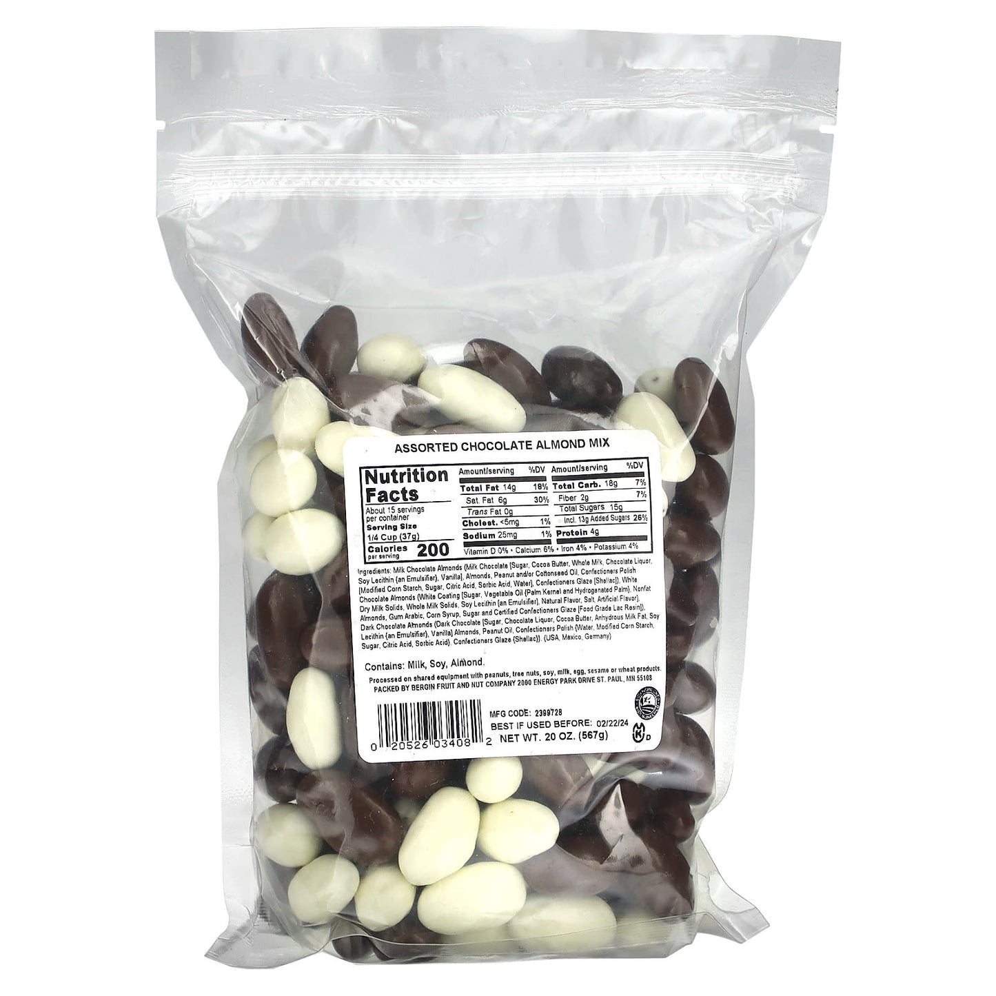 Indulge in Bergin's Assorted Chocolate Almond Mix - 20 oz - Image 2