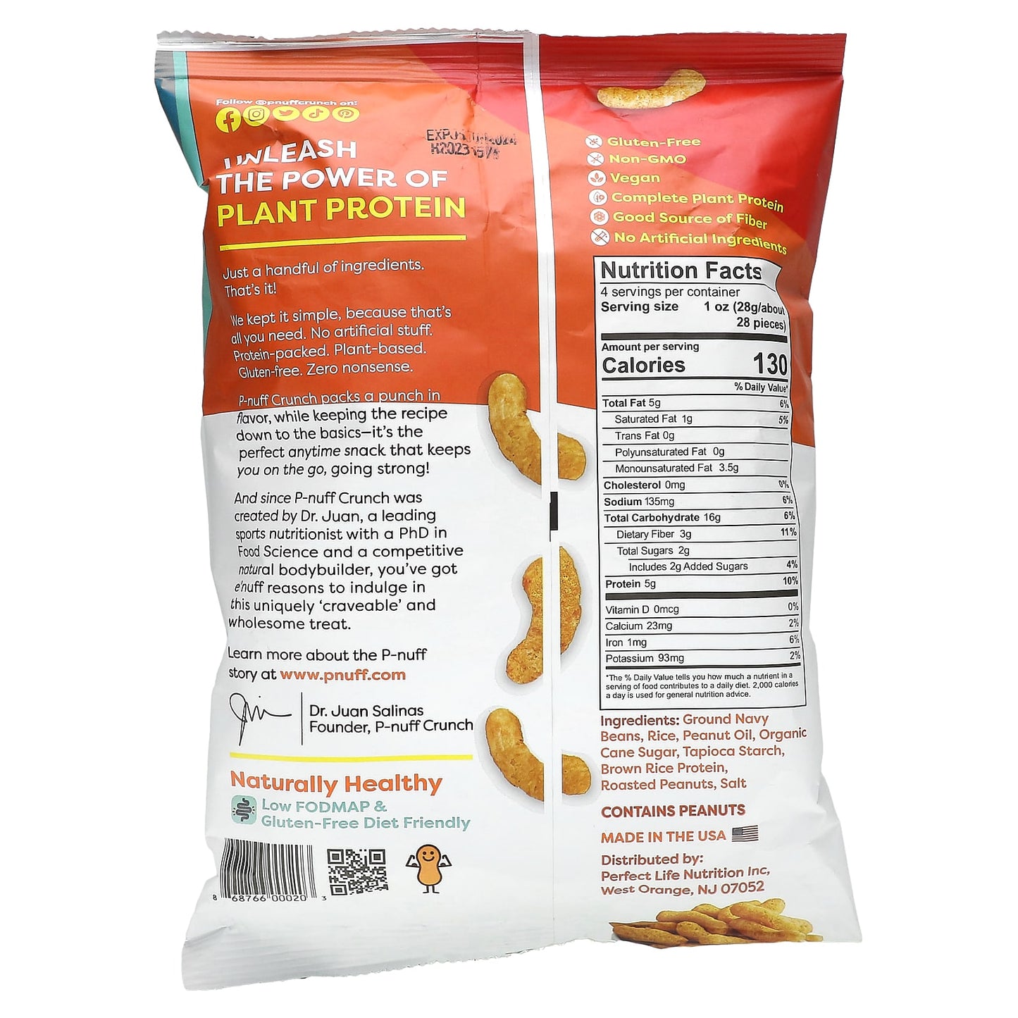 P-Nuff, Crunch, Peanut Puffs, Peanut, 4 oz (113 g) - Image 2