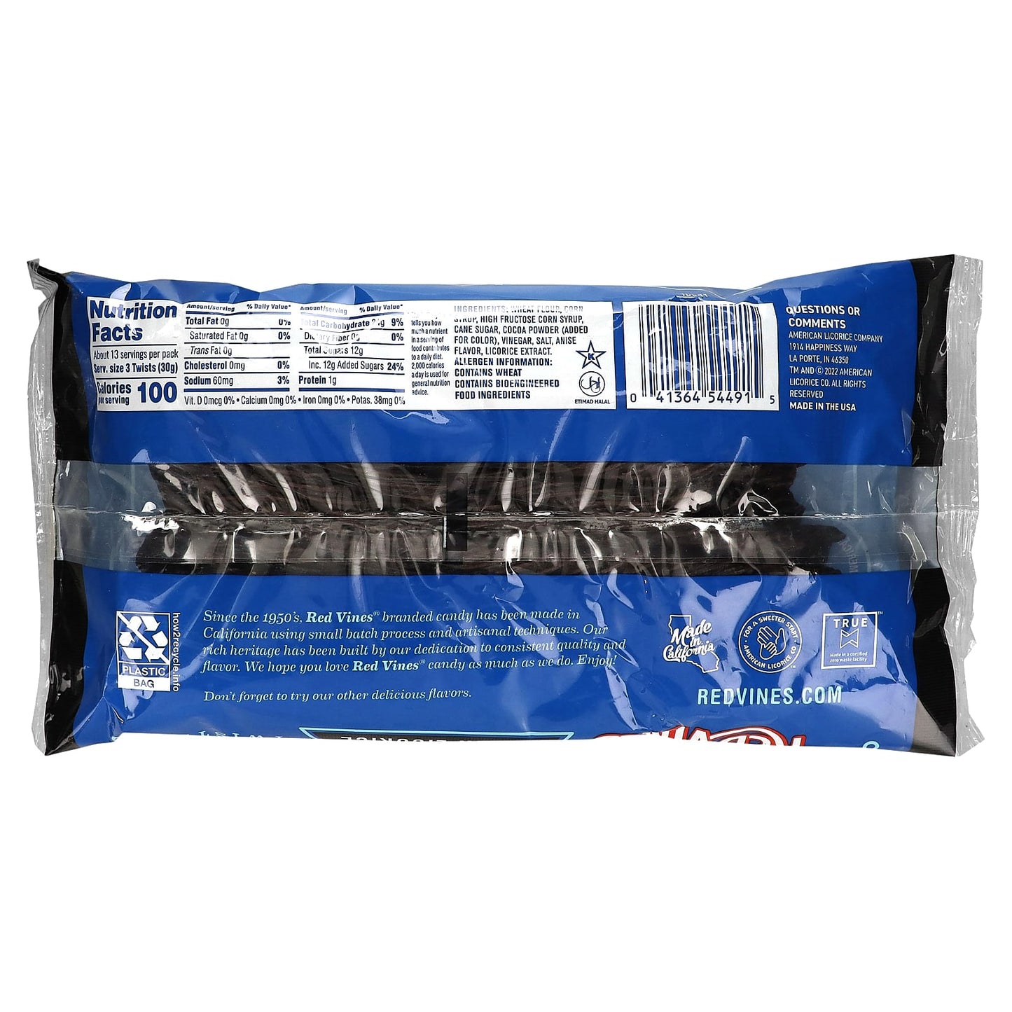 Red Vines, Twists, Black Licorice, 14 oz (397 g) - Image 2