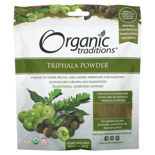 Organic Traditions, Triphala Powder, 7 oz ( 200 g) - Image 1