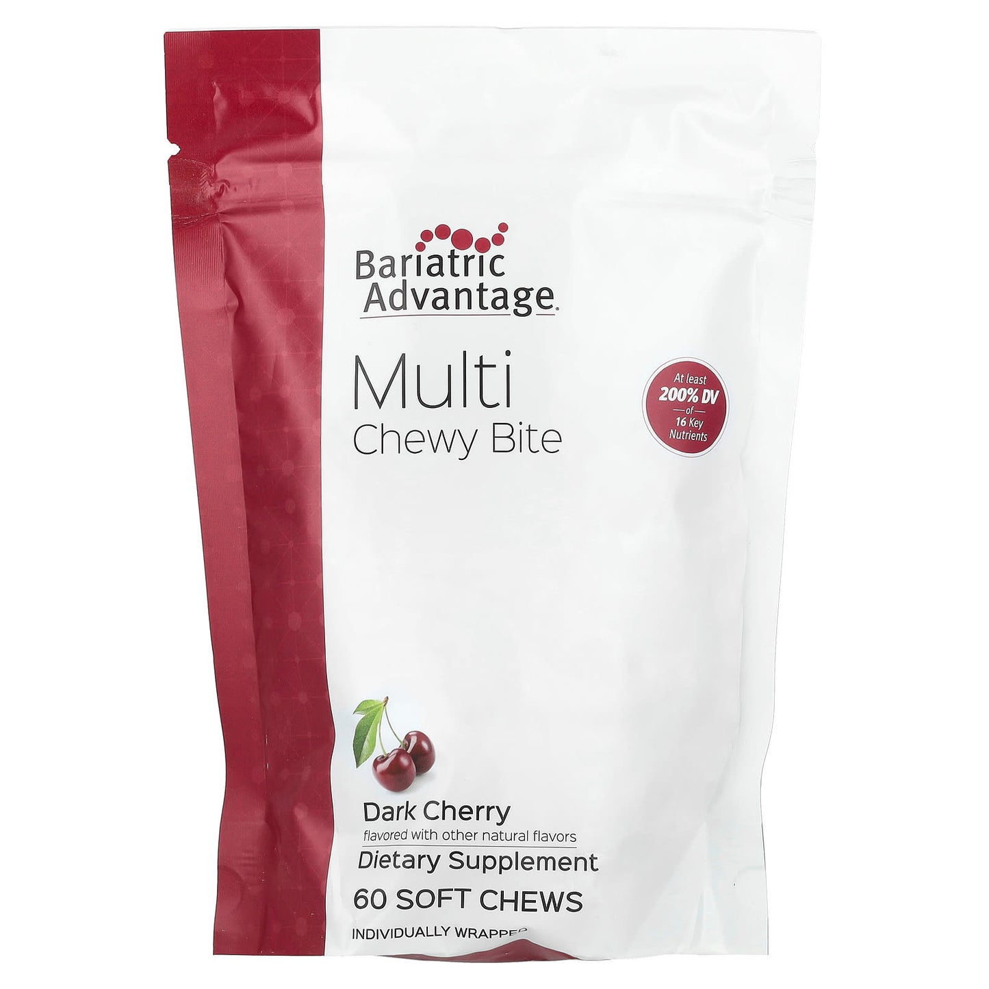 Bariatric Advantage Dark Cherry Multi Chewy Bites Soft Chews - Image 1