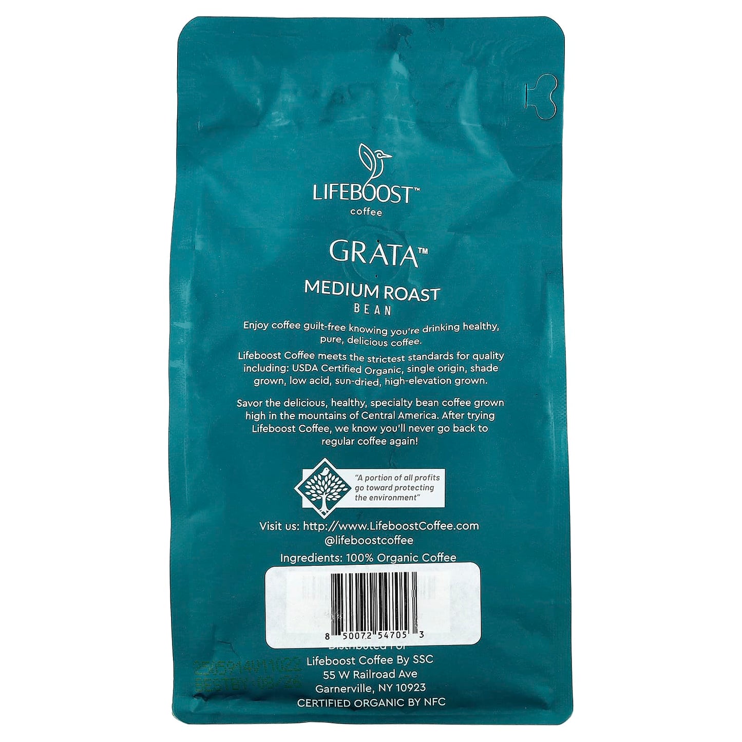 Lifeboost, Coffee, Grata™, Bean, Medium Roast, 12 oz (340 g) - Image 2
