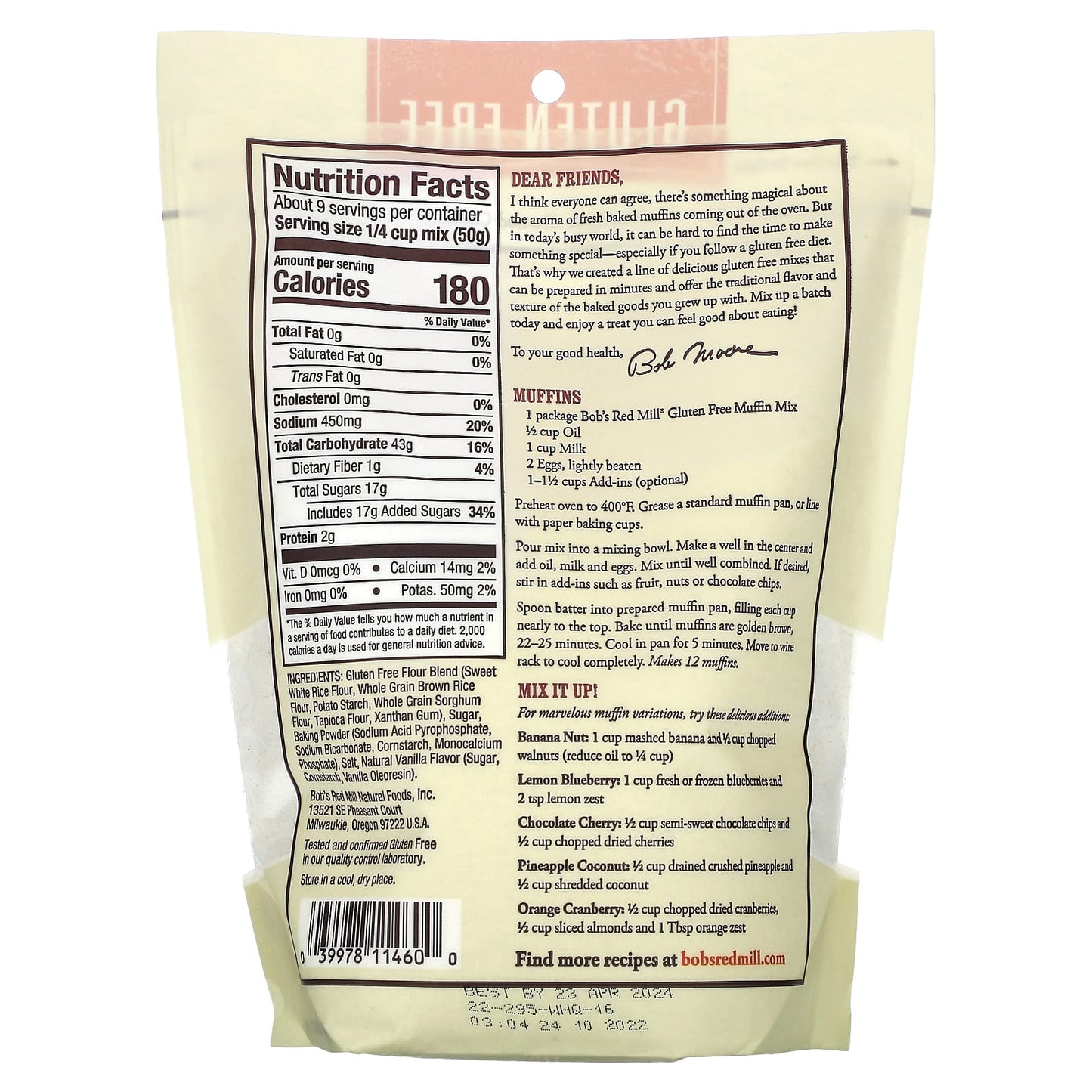 Gluten-Free Muffin Mix by Bob's Red Mill - Easy to Make - Image 2