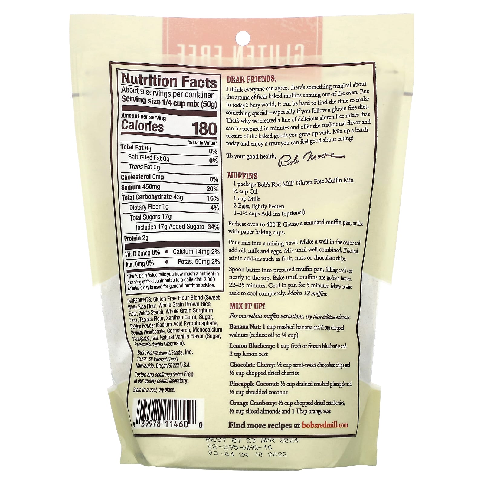 Gluten-Free Muffin Mix by Bob's Red Mill - Easy to Make - Image 2
