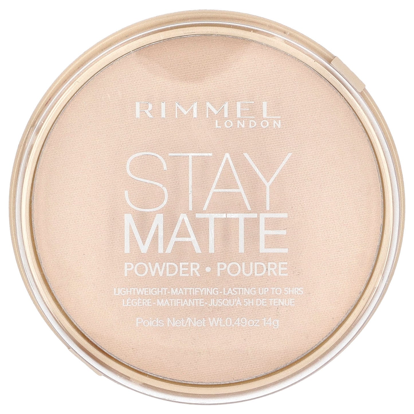 Rimmel London, Stay Matte, Lightweight Mattifying Powder, 011 Creamy Natural, 0.49 oz (14 g) - Image 1