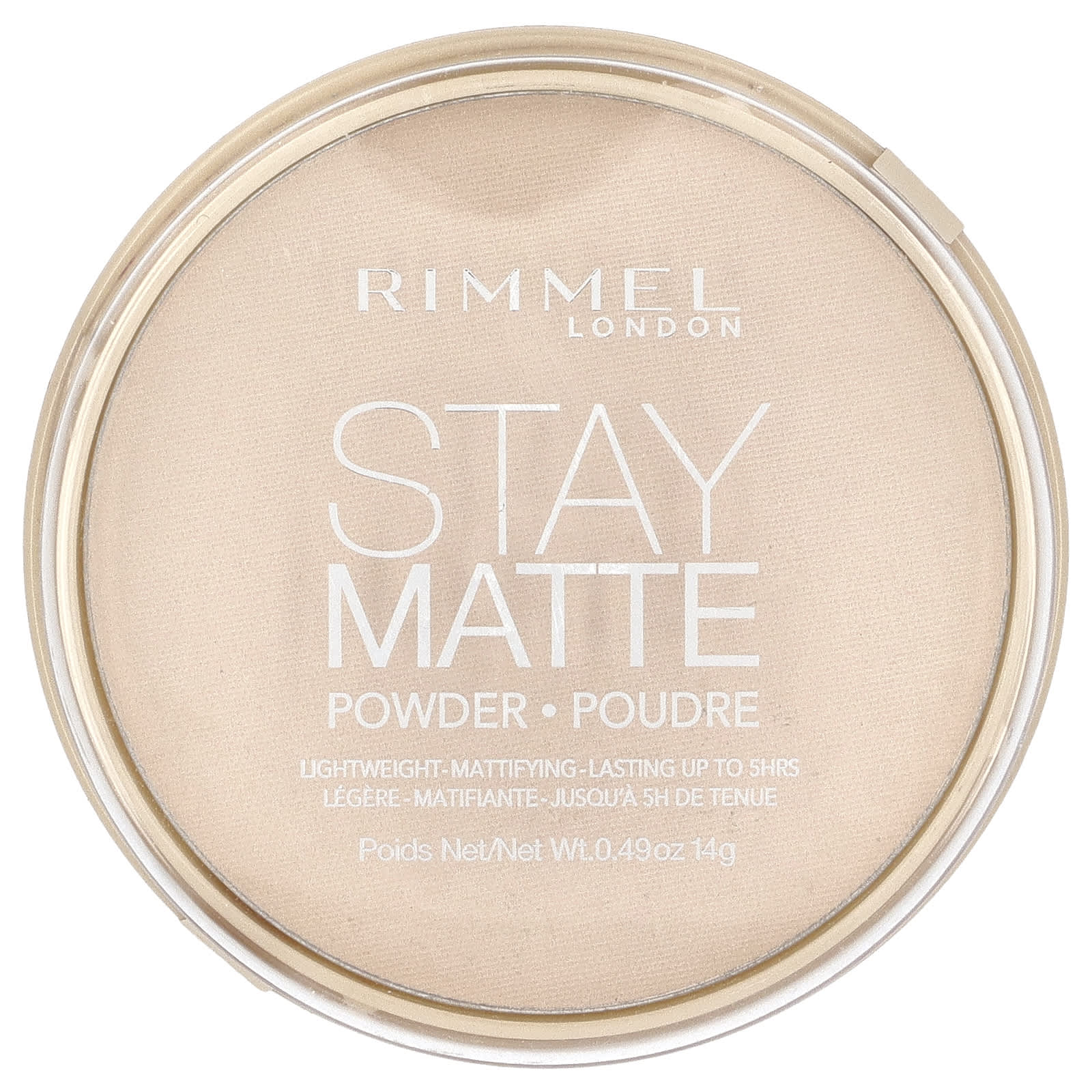 Rimmel London, Stay Matte, Lightweight Mattifying Powder, 011 Creamy Natural, 0.49 oz (14 g) - Image 1