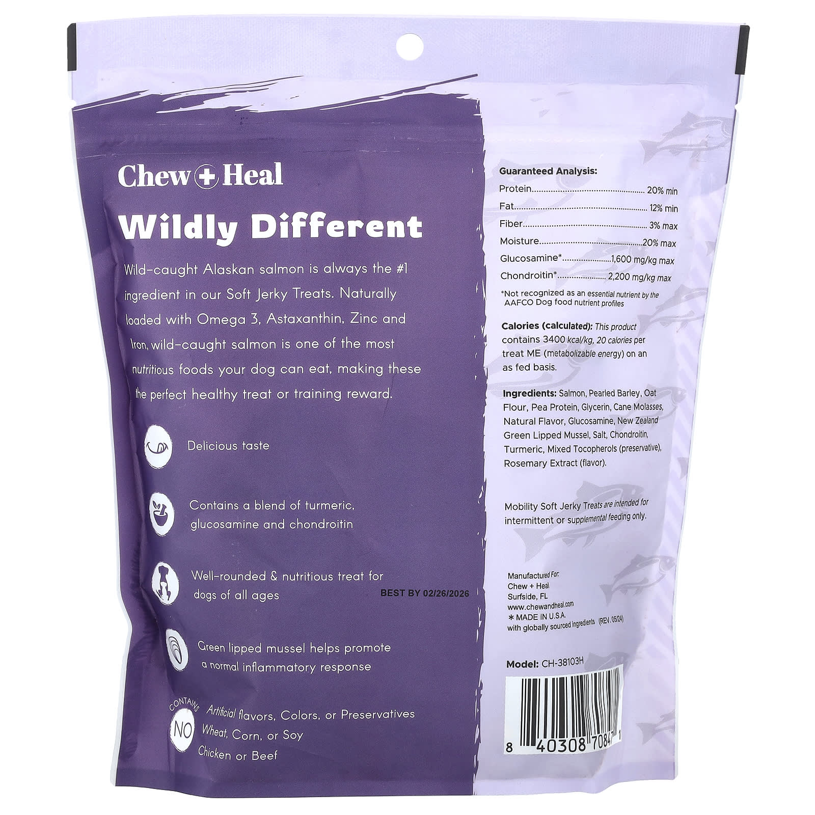 Wild-Caught Salmon Treats for Joint Health in Dogs - Chew + Heal - Image 2