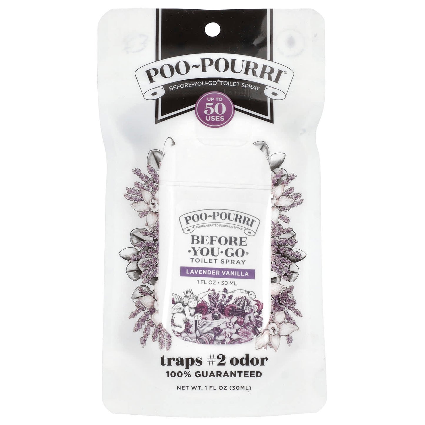 Poo-Pourri, Before-You-Go® Toilet Spray, Lavender Vanilla, 1 fl oz (30 ml) - Image 2