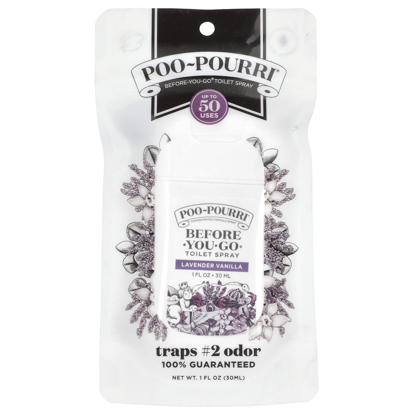 Poo-Pourri, Before-You-Go® Toilet Spray, Lavender Vanilla, 1 fl oz (30 ml) - Image 2
