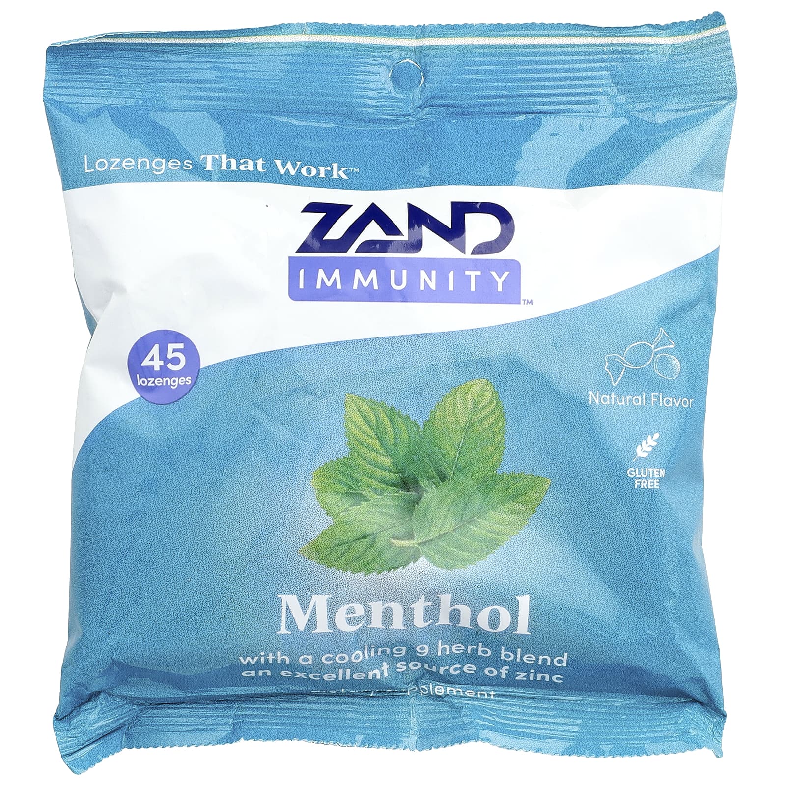 Zand, Immunity™, Menthol Lozenges, 45 Lozenges - Image 1