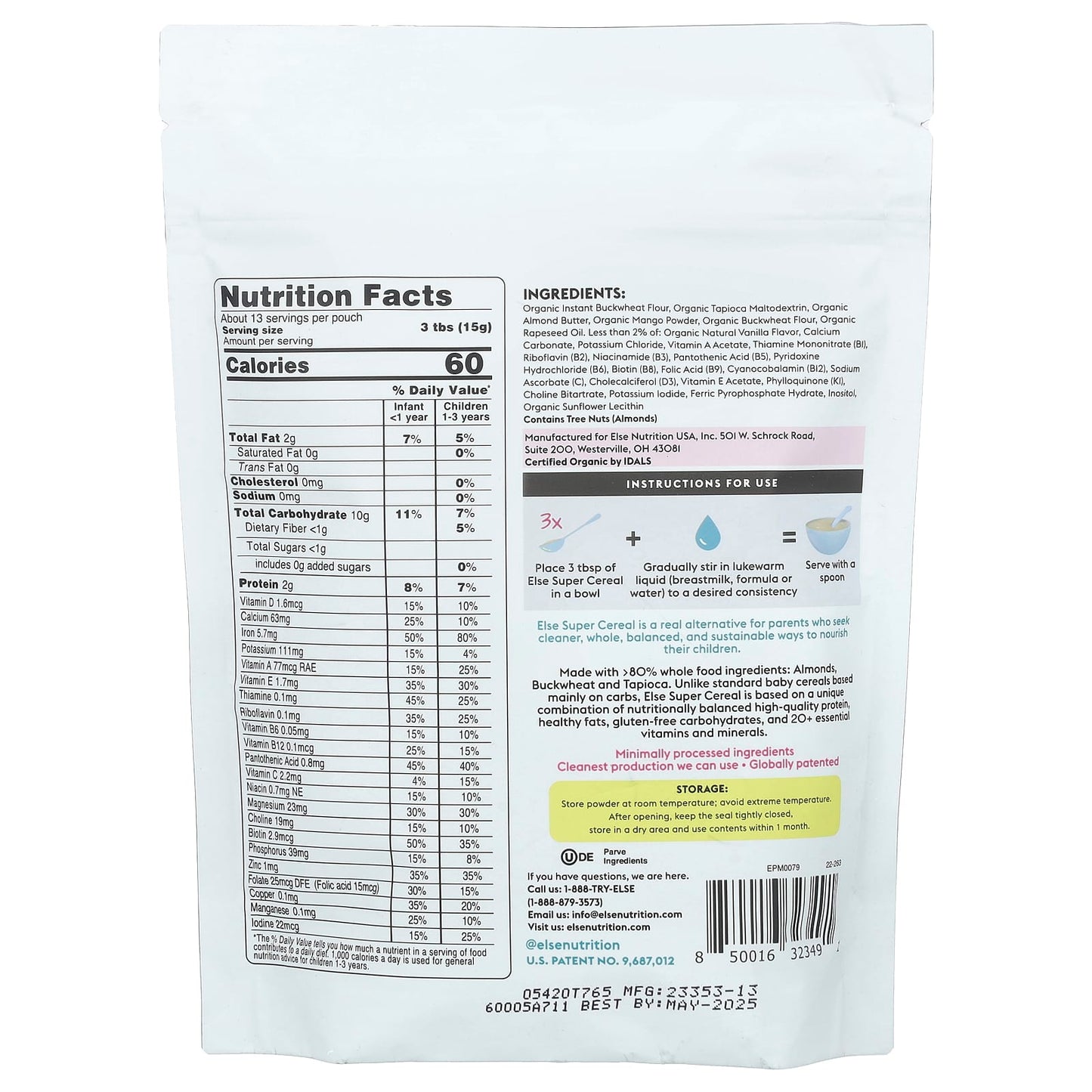 Nourish Your Baby with Organic, Plant-Powered Else Super Cereal - Image 2
