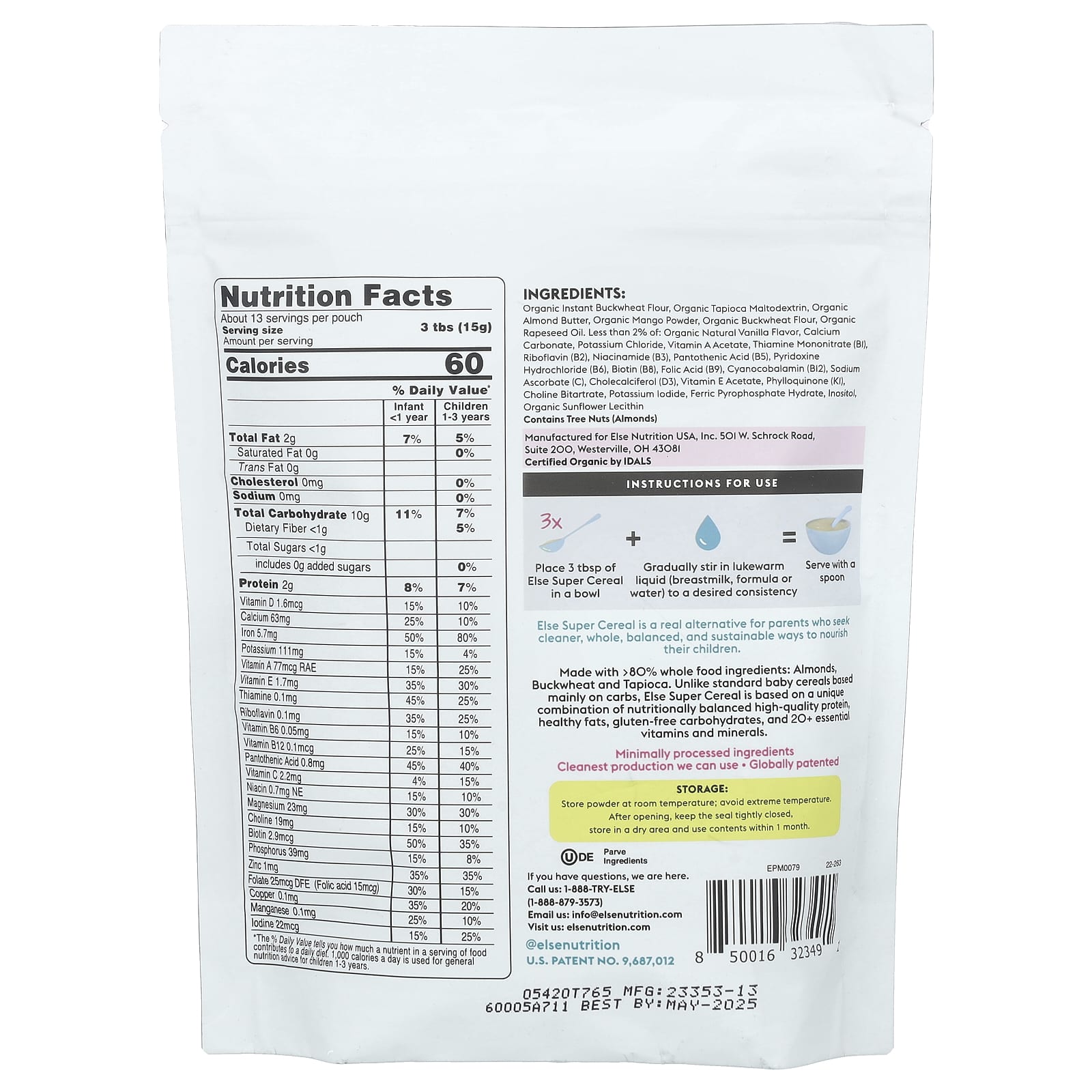 Nourish Your Baby with Organic, Plant-Powered Else Super Cereal - Image 2