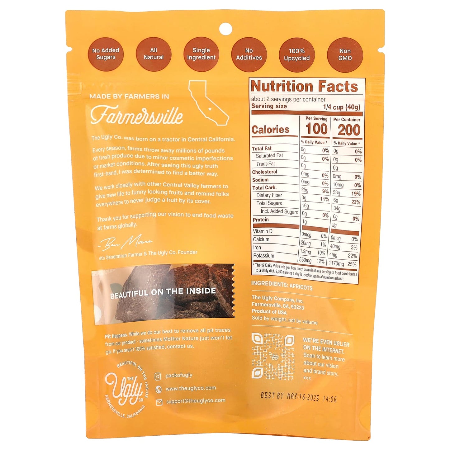 Crunchy Upcycled Apricot Snacks | No Added Sugars | All Natural - Image 2