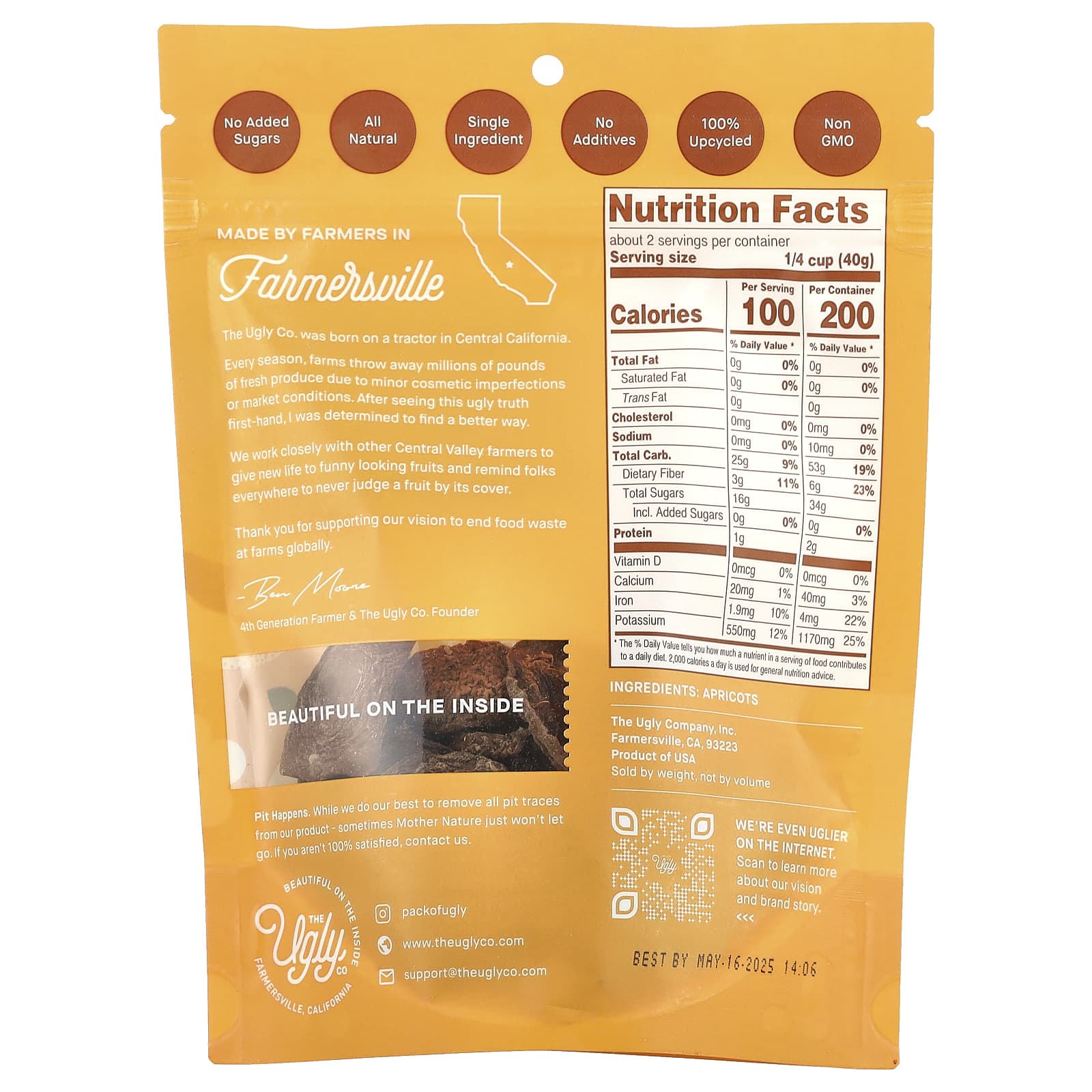 Crunchy Upcycled Apricot Snacks | No Added Sugars | All Natural - Image 2
