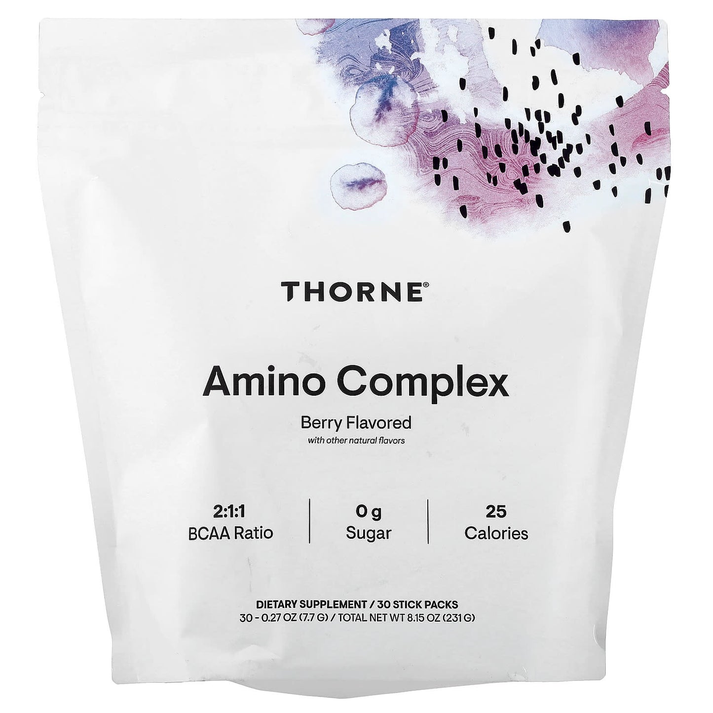 Thorne, Amino Complex, Berry, 30 Stick Packs, 0.27 oz (7.7 g) Each - Image 1