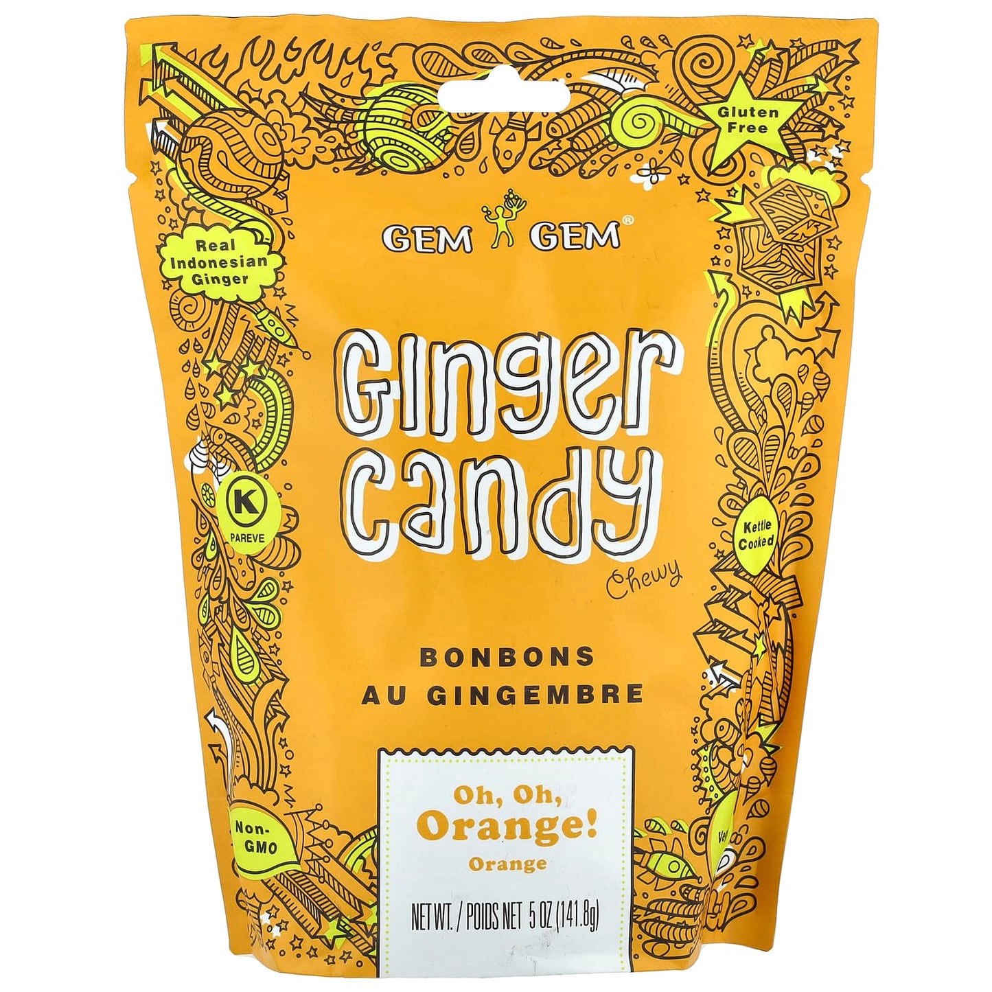 Indulge in Jayone's Chewy Ginger Candy, Oh, Oh, Orange! - Image 1