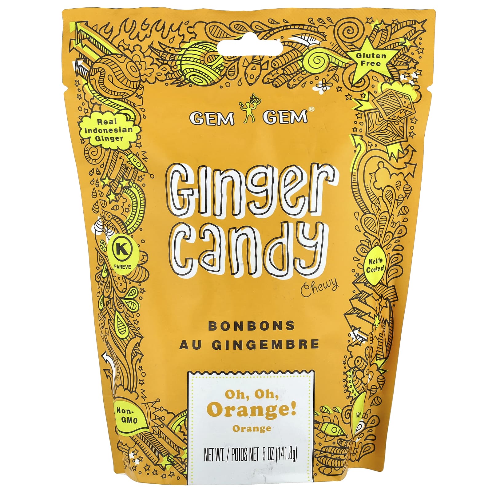 Indulge in Jayone's Chewy Ginger Candy, Oh, Oh, Orange! - Image 1