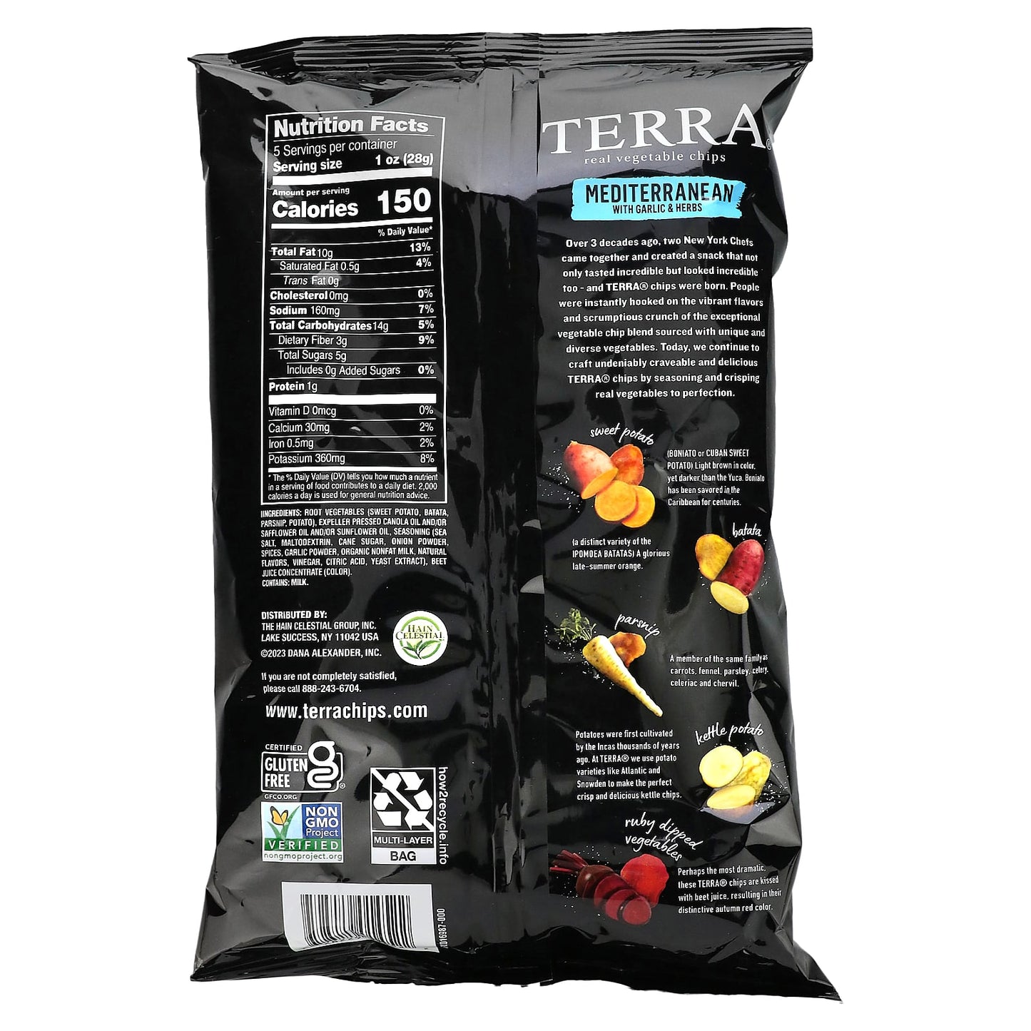 Terra, Real Vegetable Chips, Mediterranean With Garlic & Herbs, 5 oz (141 g) - Image 2