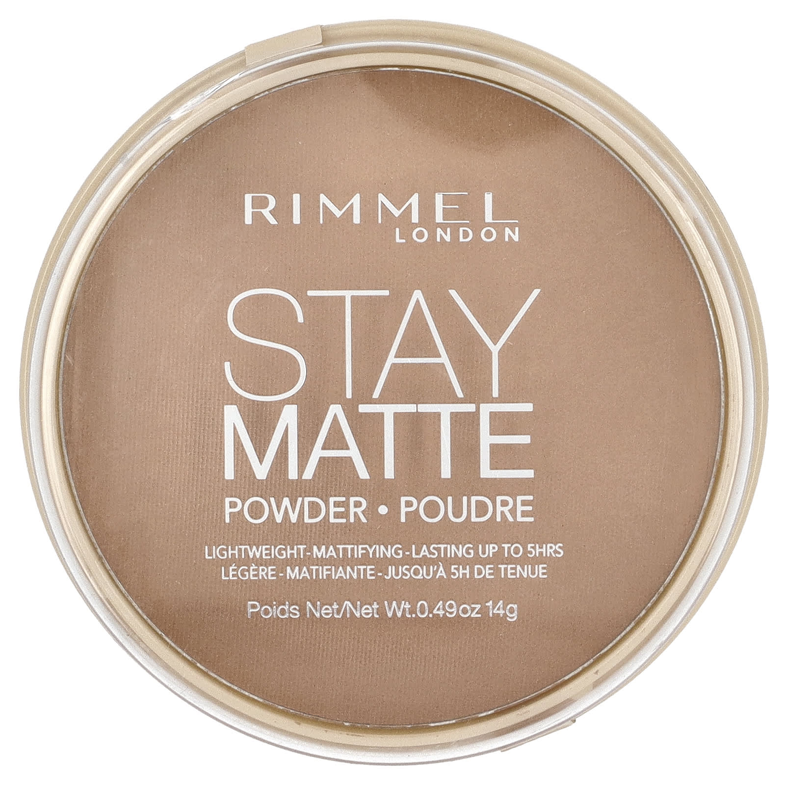 Rimmel London, Stay Matte, Lightweight-Mattifying Powder, 016 Deep Beige, 0.49 oz (14 g) - Image 1