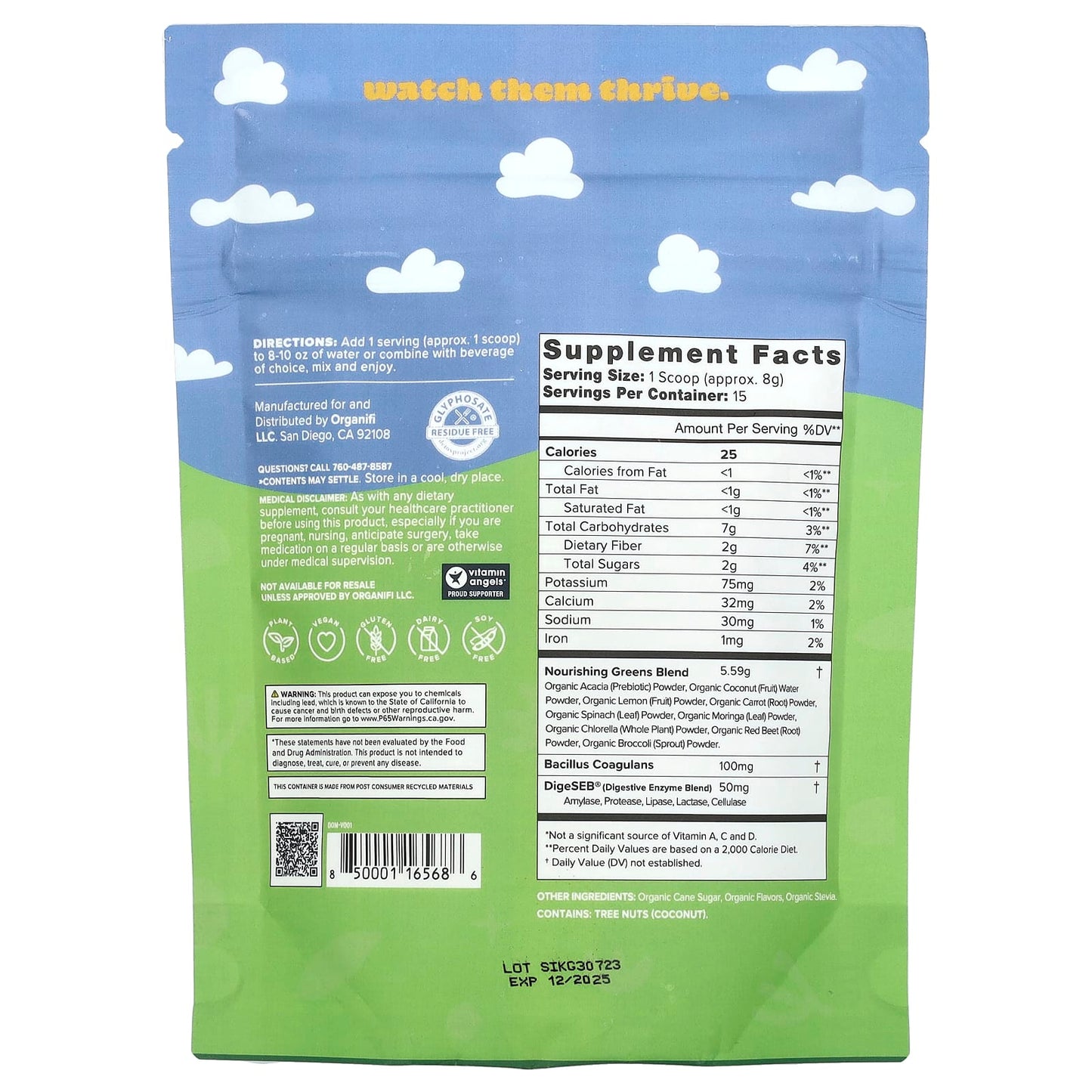 Organifi, Kids, Easy Greens, 4.23 oz (120 g) - Image 2