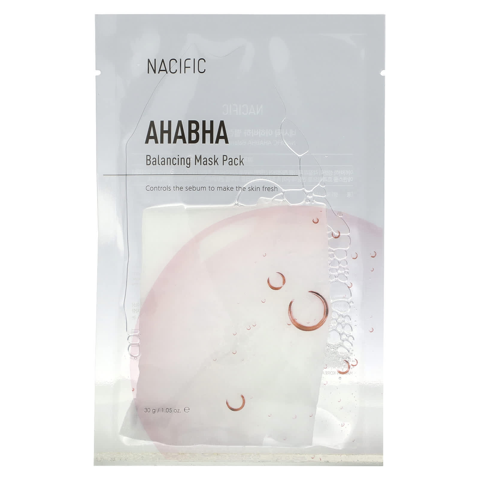 Nacific, AHA BHA, Balancing Face Mask Pack, 1.05 oz (30 g) - Image 1