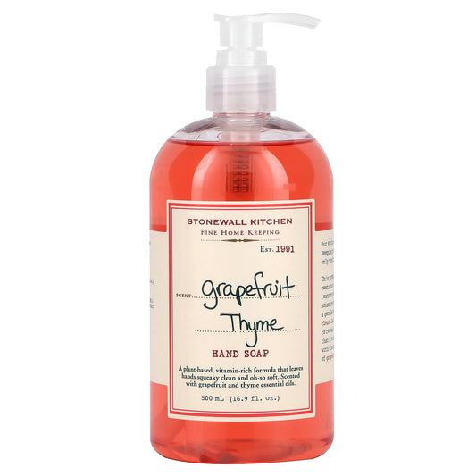 Stonewall Kitchen, Hand Soap, Grapefruit Thyme, 16.9 fl oz (500 ml) - Image 1