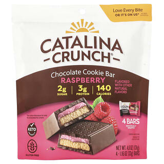 Low-Sugar Chocolate Cookie Bars by Catalina Crunch, 4-Pack