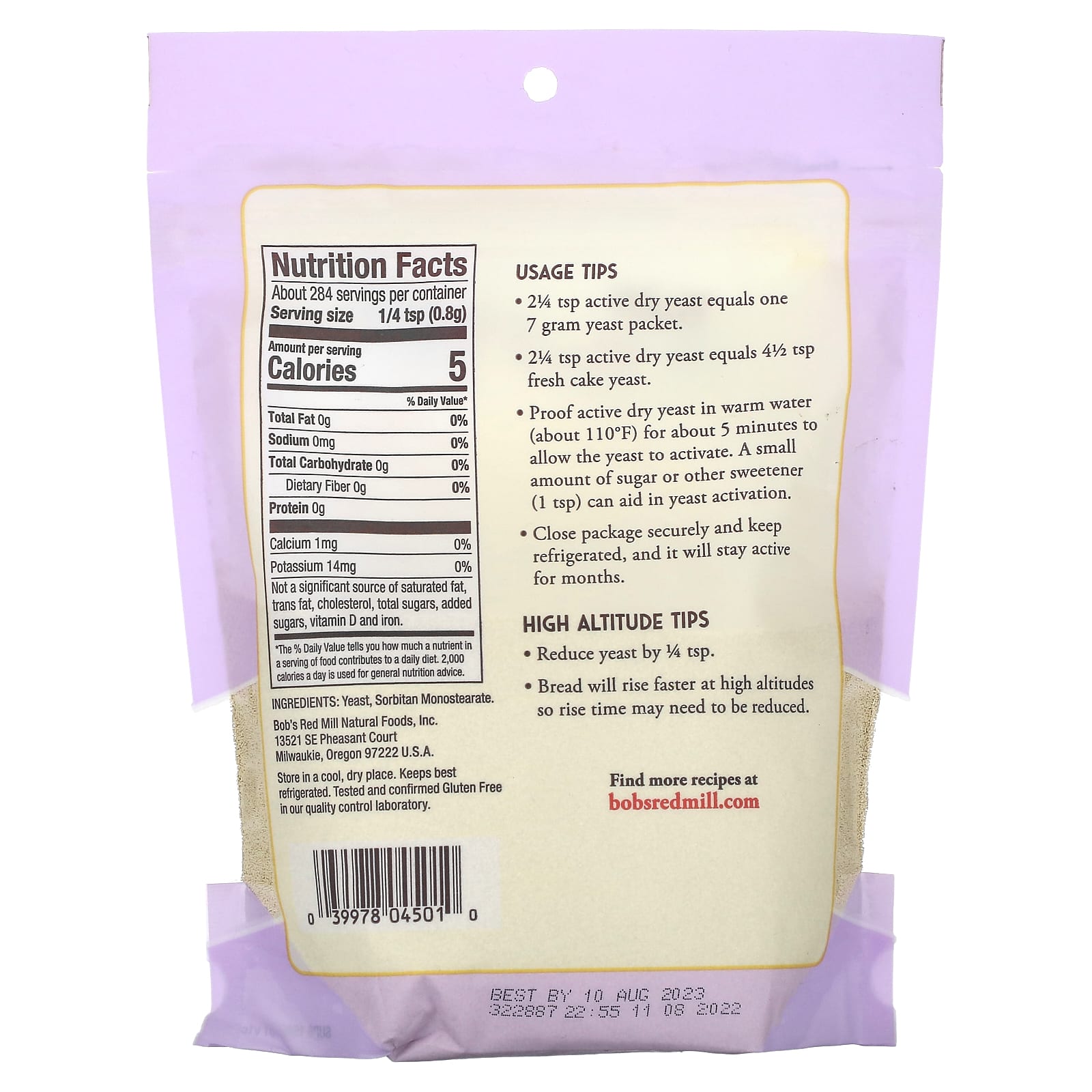 Active Dry Yeast - Gluten Free, Premium Bread Baking Yeast - 8 oz - Image 2