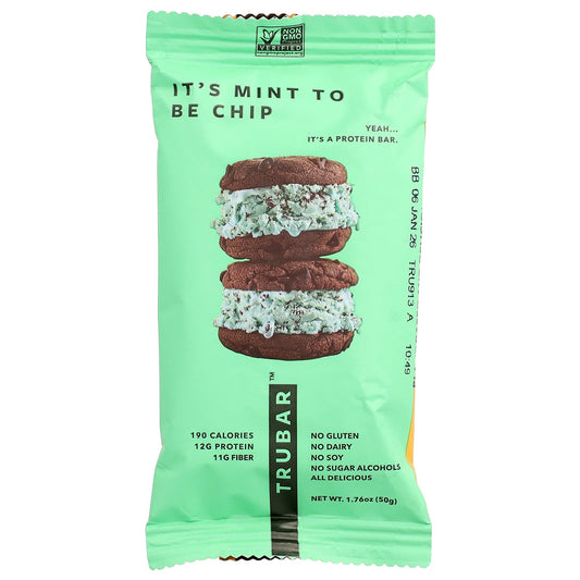 Trubar, Protein Bar, It's Mint To Be Chip, 1.76 oz (50 g) - Image 1