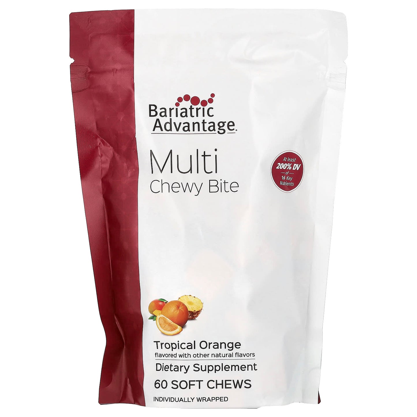 Bariatric Multivitamin Chewy Bites | Tropical Orange Flavor - Image 1