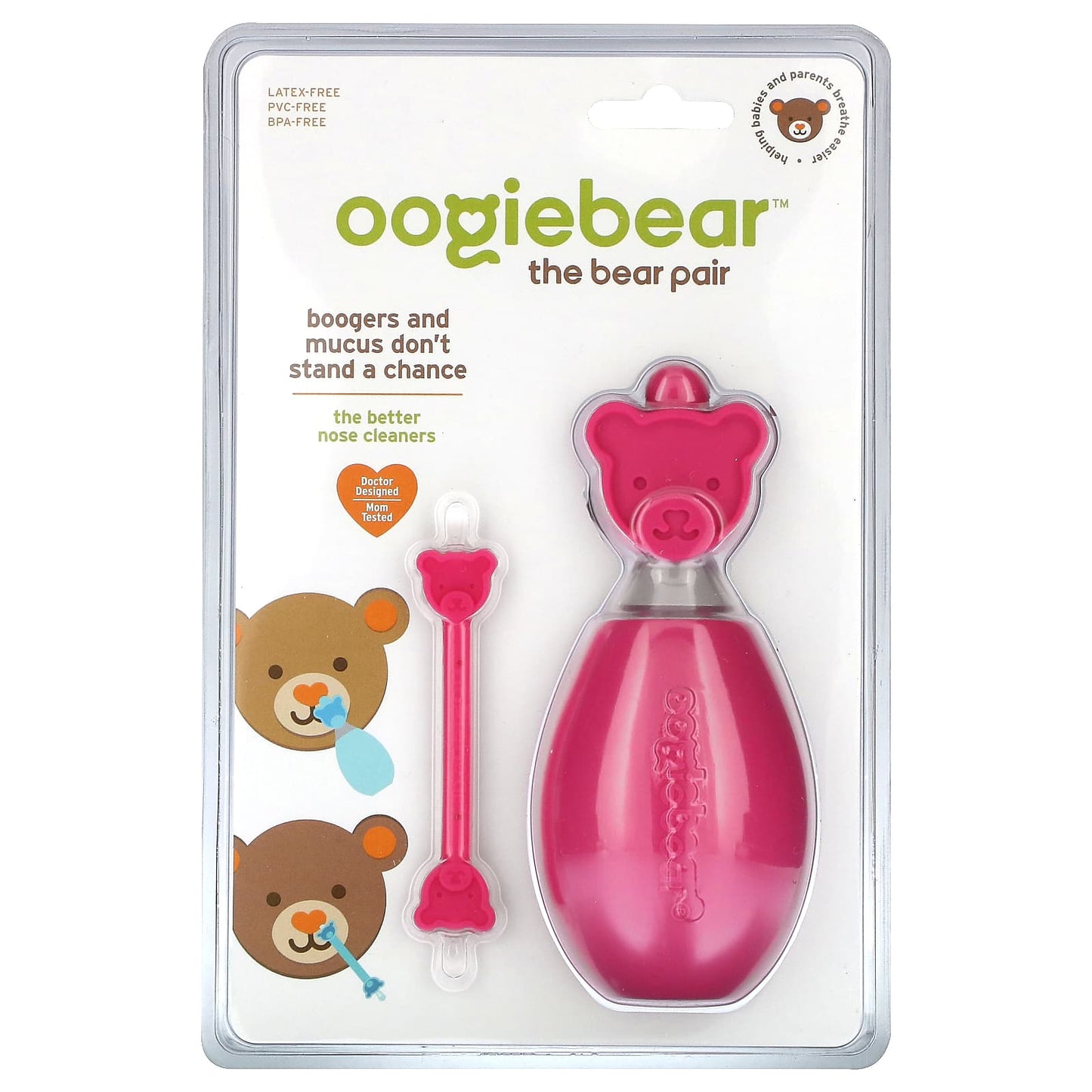 oogiebear, The Bear Pair, Pink, 2 Pieces - Image 1