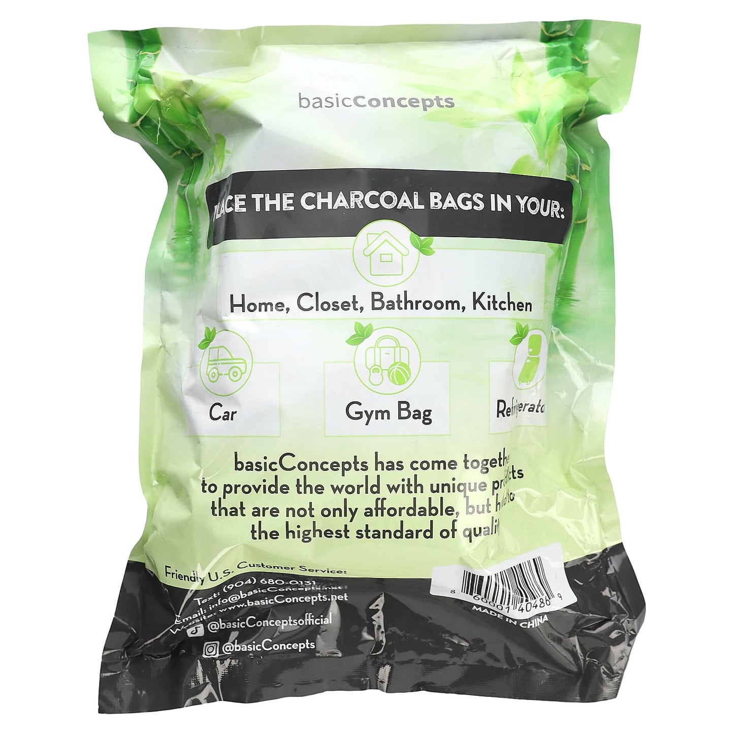Bamboo Charcoal Odor Absorbing Bags, 4 Pack | Fresh Air & Moisture Control - Image 2