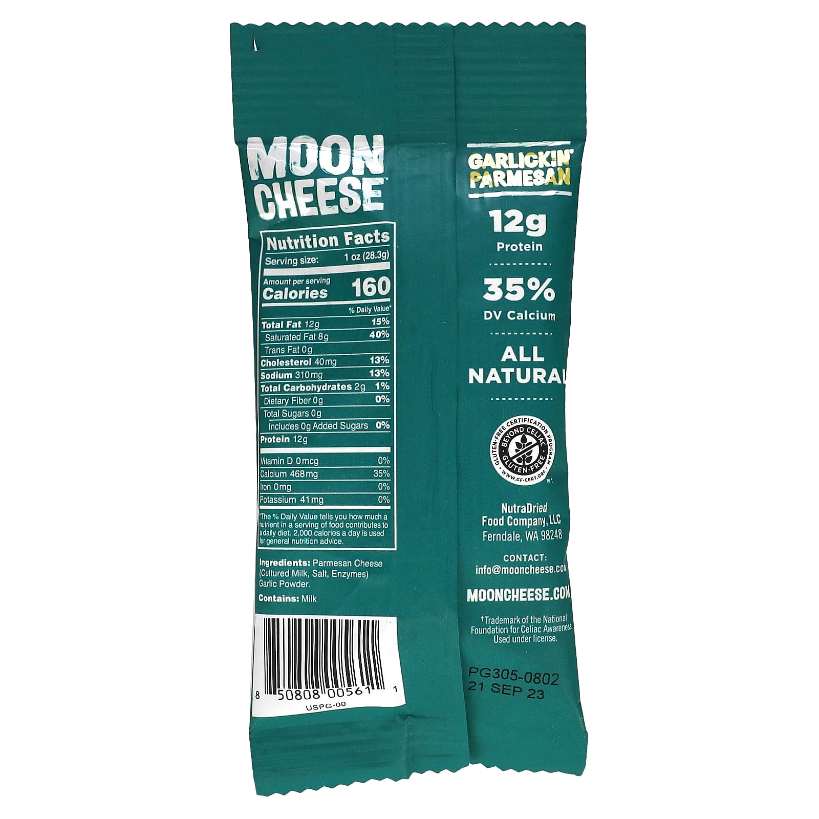 Moon Cheese, Garlickin' Parmesan, 1 oz (28.3 g) - Image 2