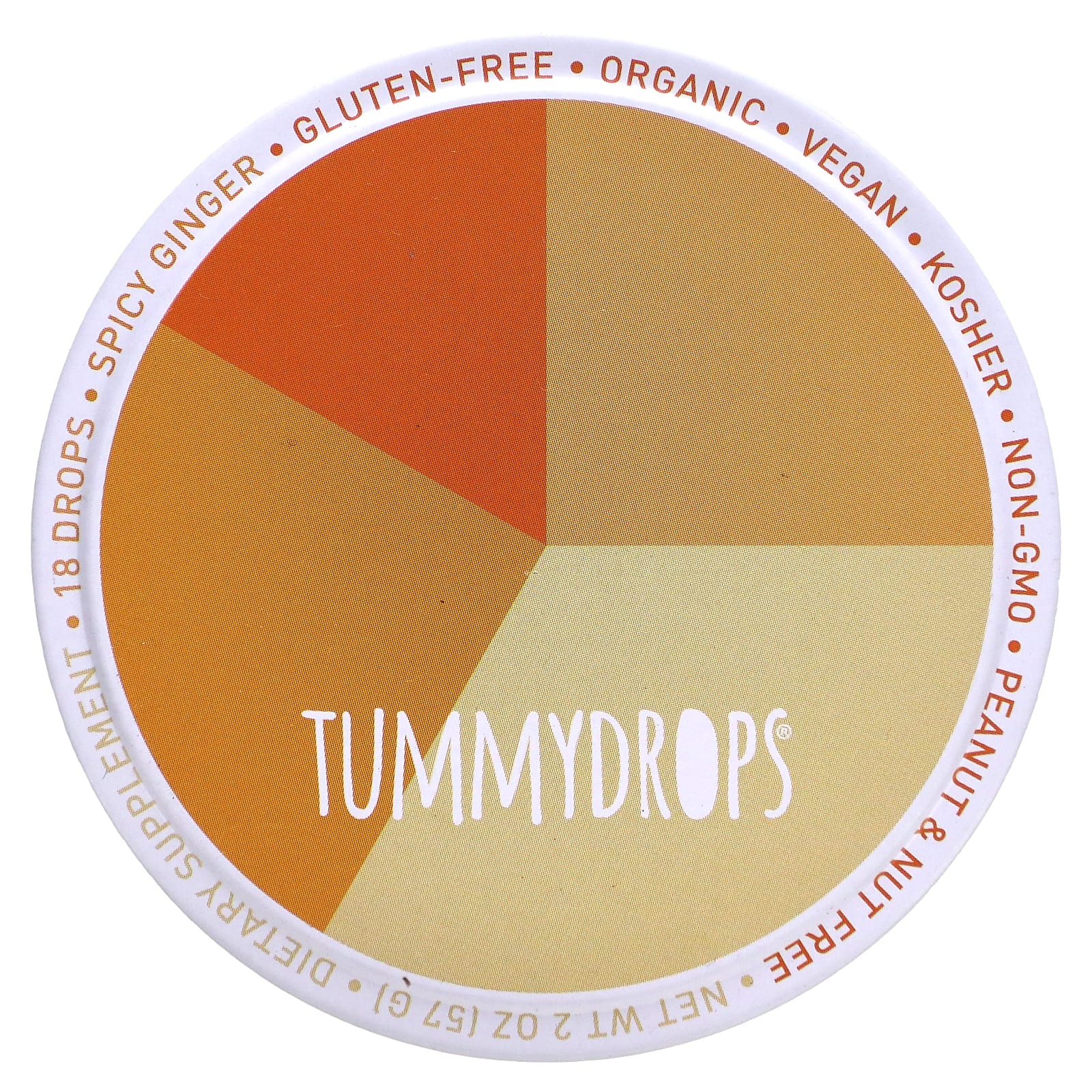 Tummydrops, Spicy Ginger, 18 Drops - Image 1