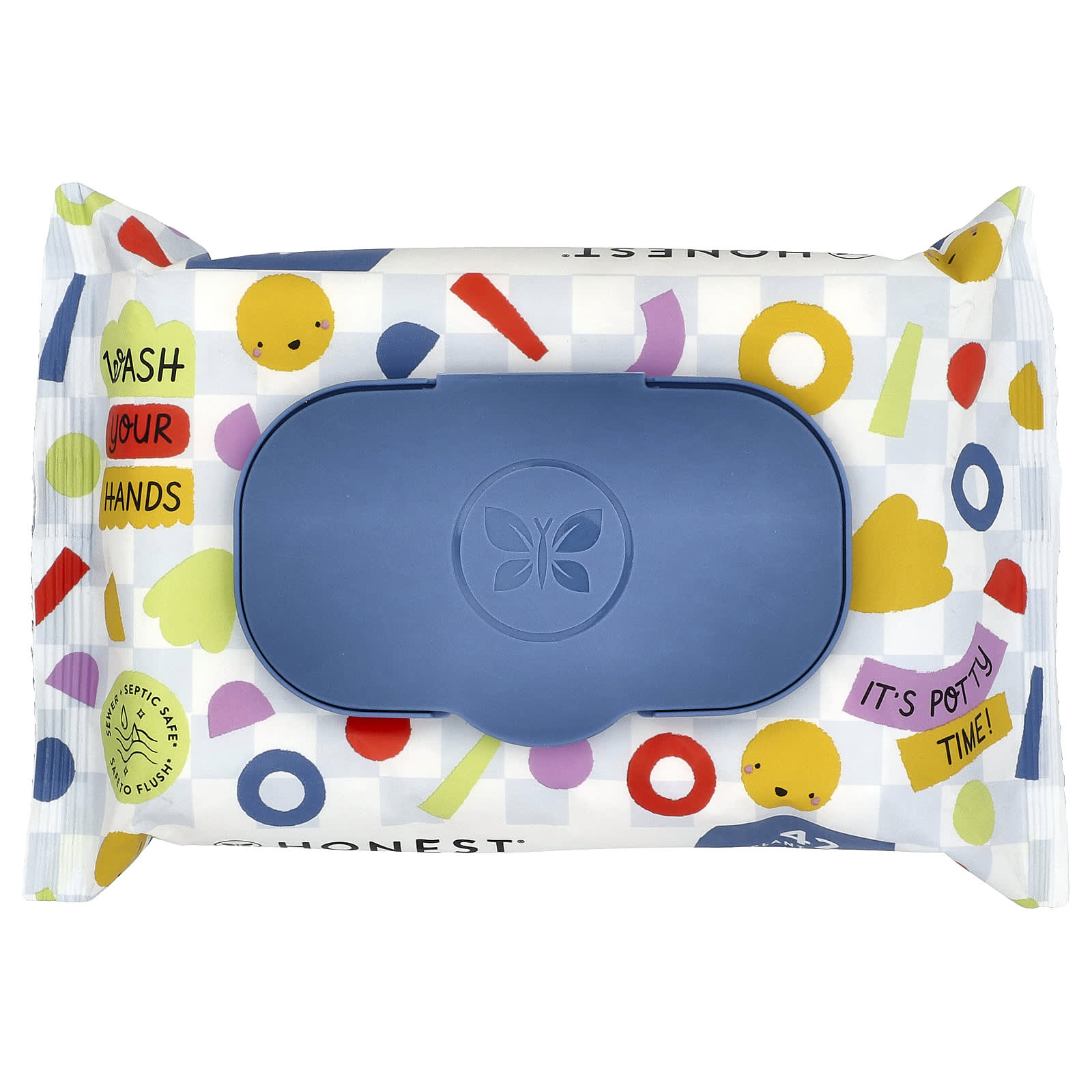 The Honest Company, Little Flushables, Fragrance Free, 42 Plant-Based Wipes - Image 1