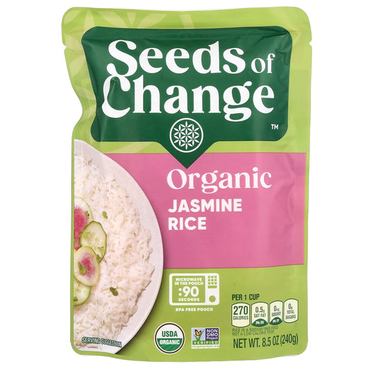 Seeds of Change, Organic Jasmine Rice, 8.5 oz (240 g) - Image 1