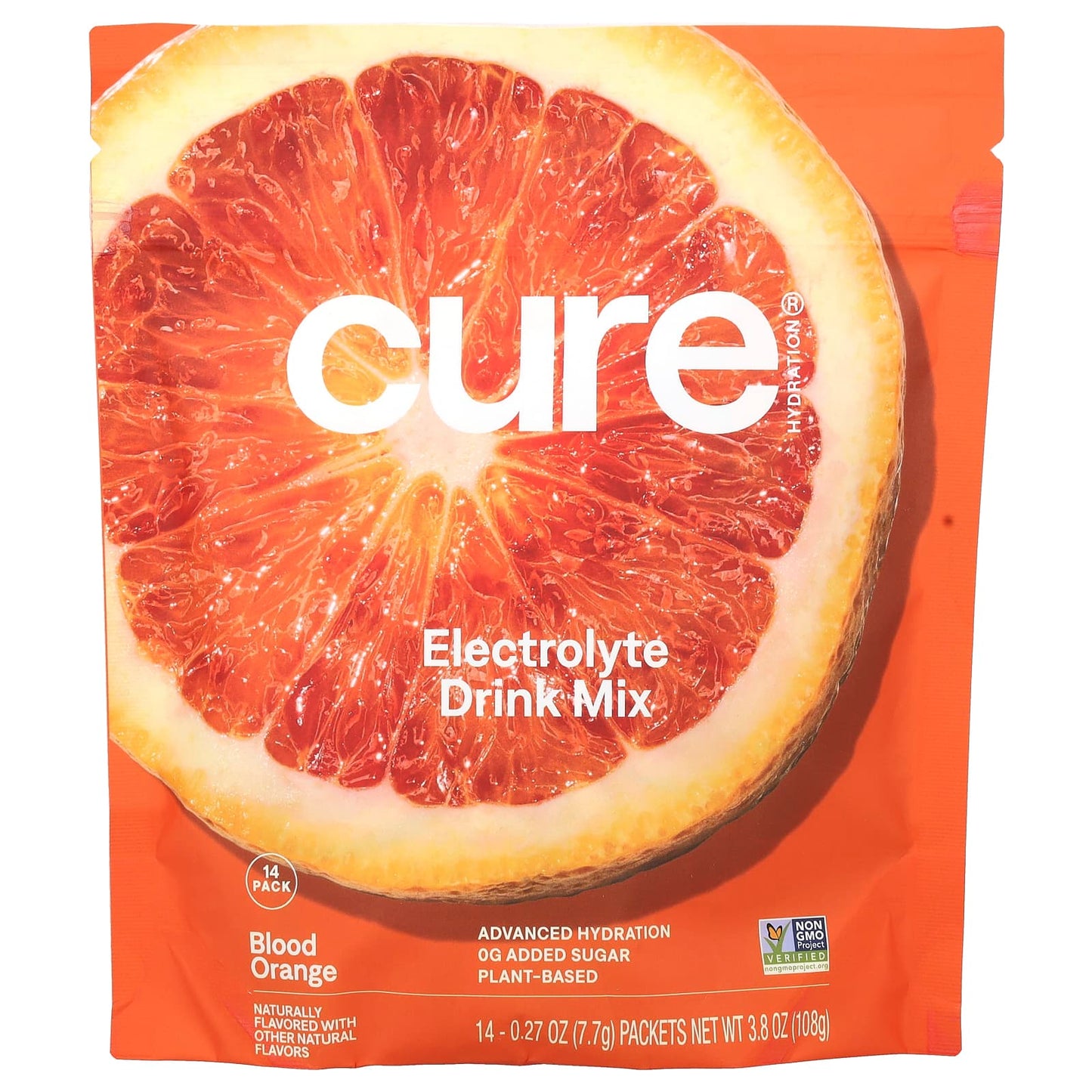 Cure Blood Orange Hydration Mix: Replenish Electrolytes with Zero Added Sugar - Image 1