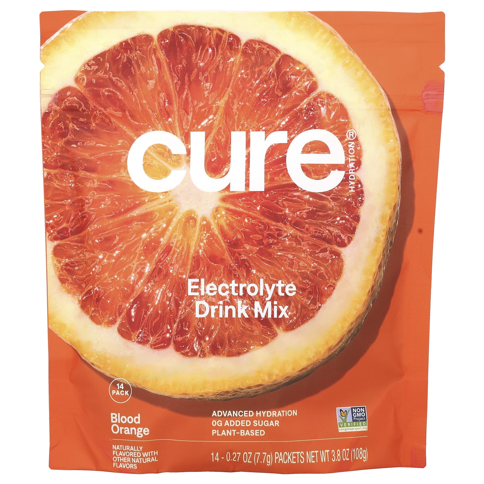 Cure Blood Orange Hydration Mix: Replenish Electrolytes with Zero Added Sugar - Image 1