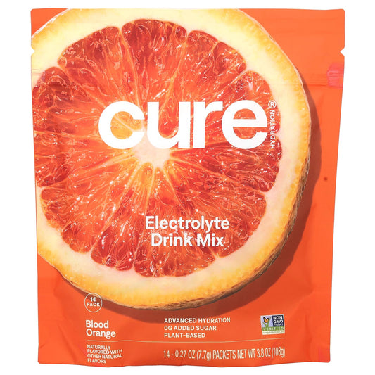 Cure Blood Orange Hydration Mix: Replenish Electrolytes with Zero Added Sugar - Image 1