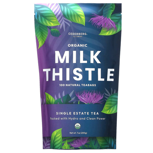 Organic Milk Thistle Tea, Caffeine Free, 100 Natural Tea Bags, Cederberg Tea Co - Image 1