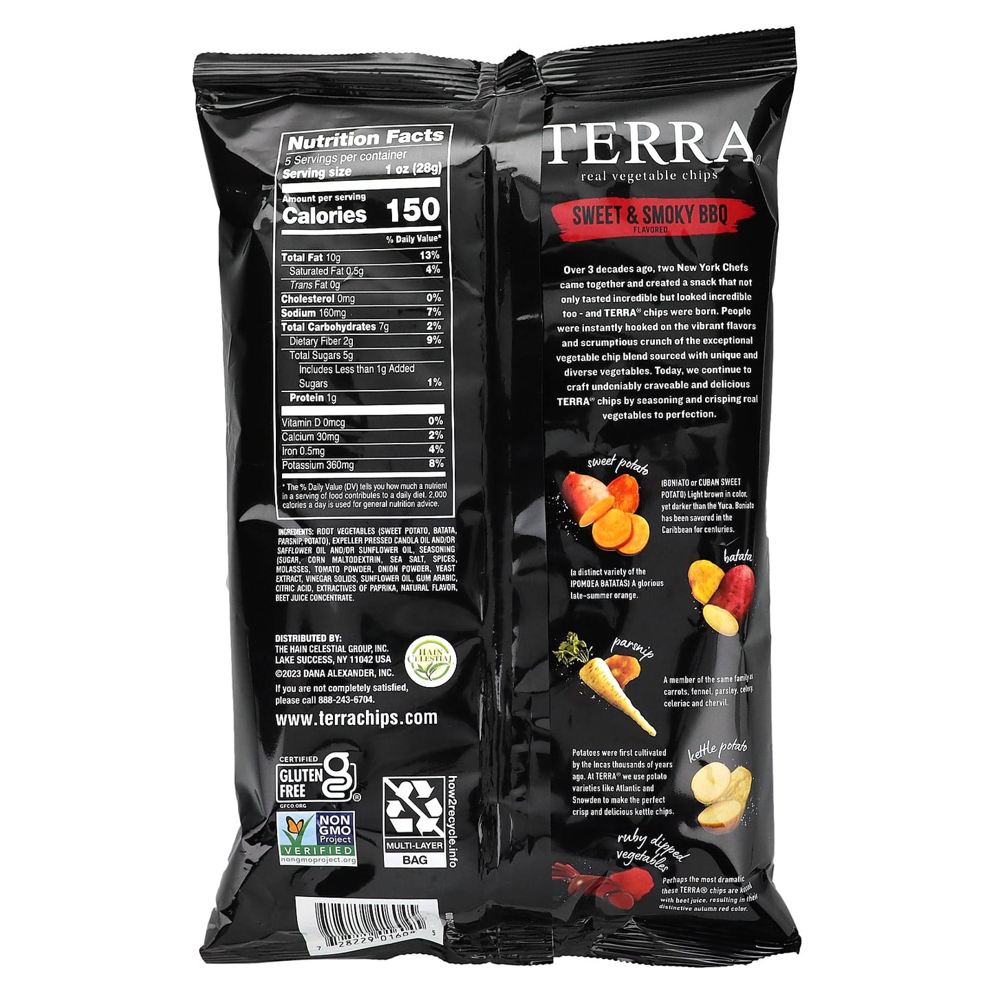 Terra, Real Vegetable Chips, Sweet & Smoky BBQ, 5 oz (141 g) - Image 2