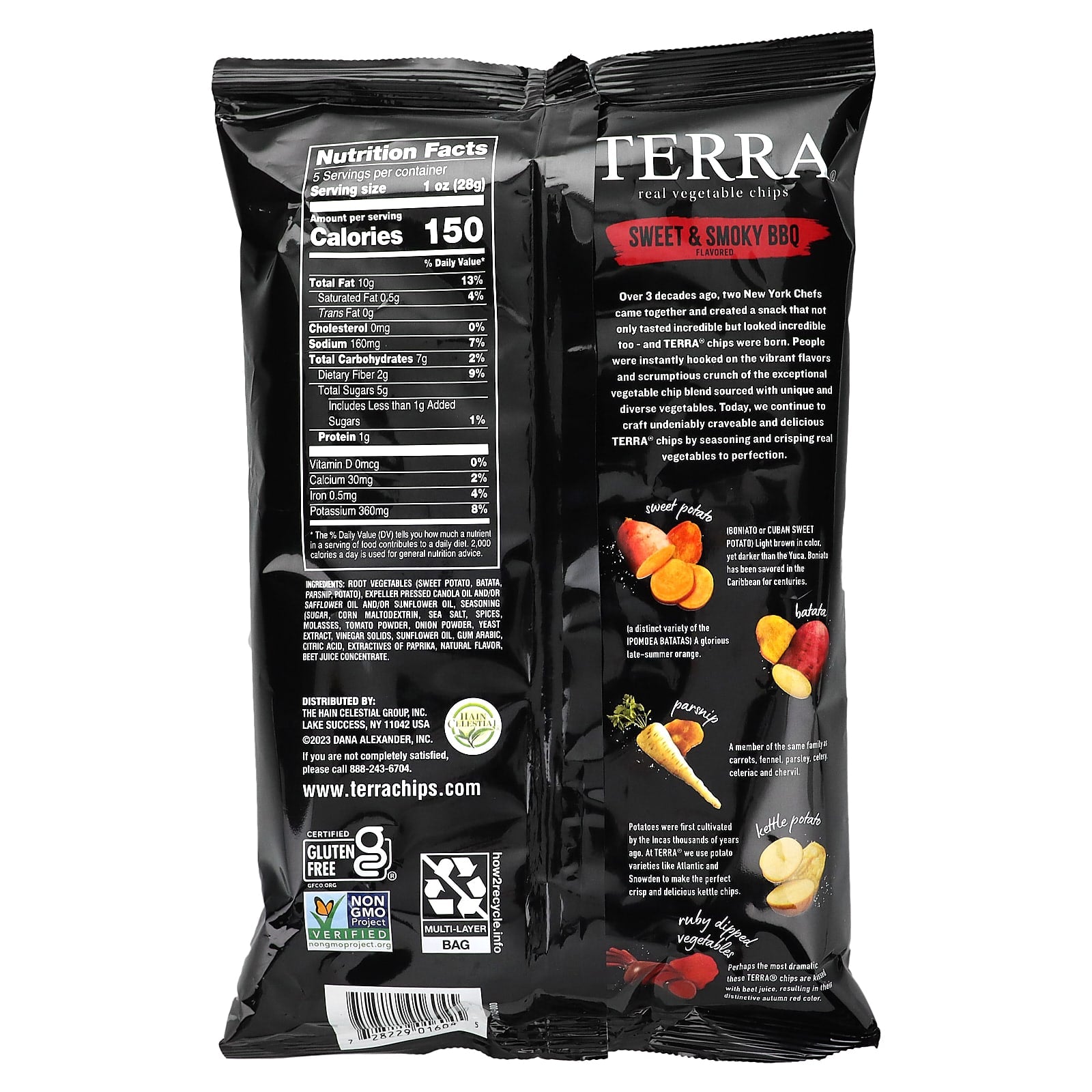 Terra, Real Vegetable Chips, Sweet & Smoky BBQ, 5 oz (141 g) - Image 2