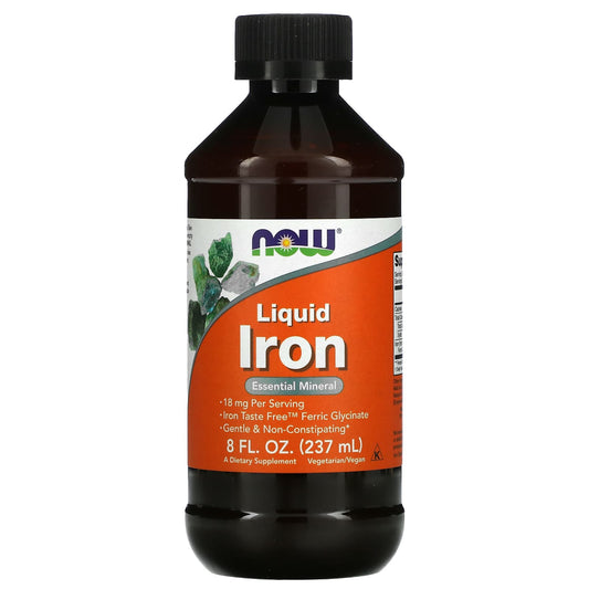 NOW Foods, Liquid Iron, 18 mg, 8 fl oz (237 ml) - Image 1