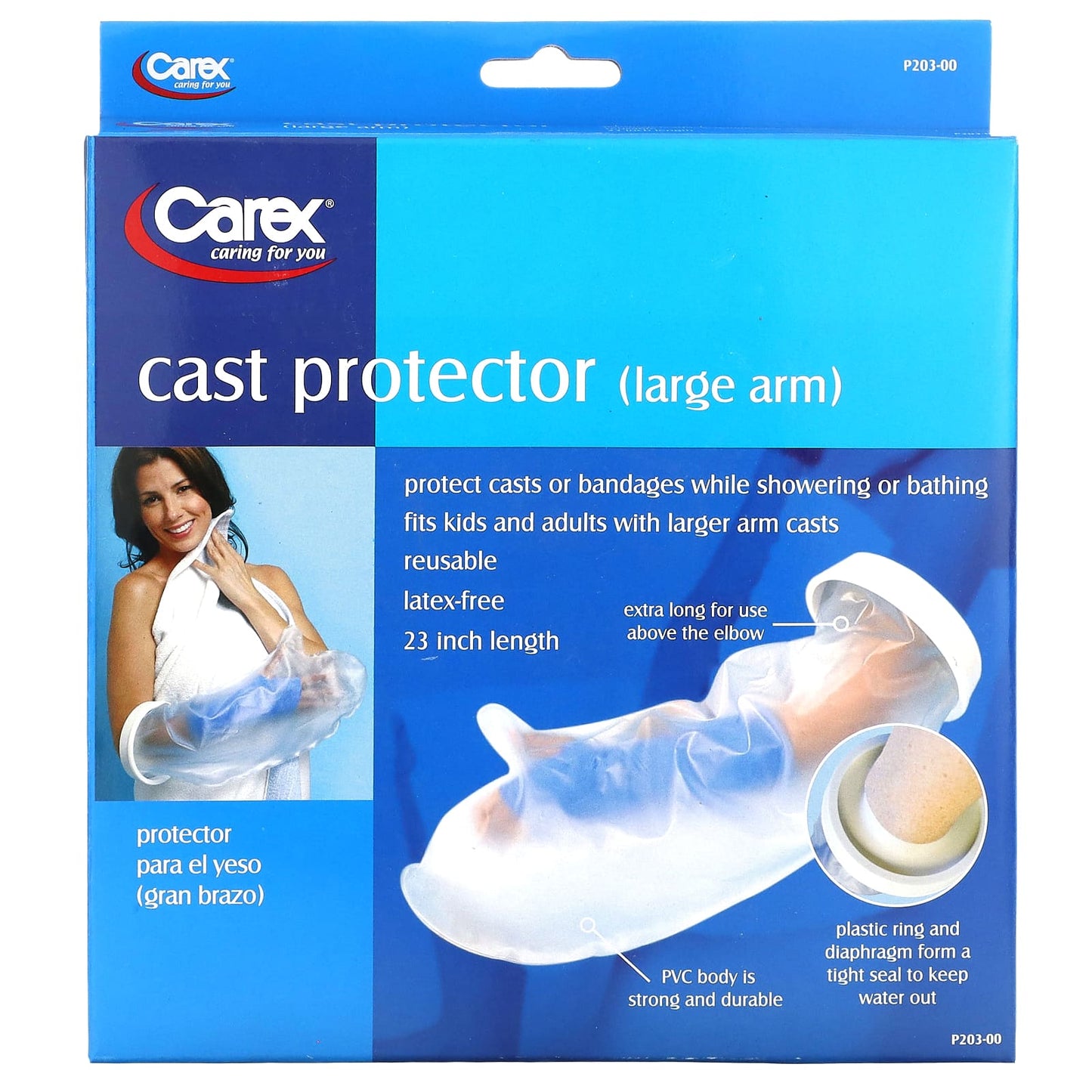 Waterproof Cast Protector for Large Arm Casts - Extra Long, Reusable - Image 1