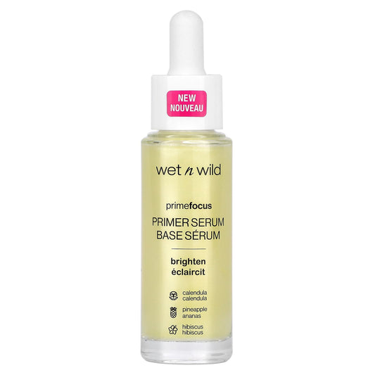 wet n wild, PrimeFocus, Primer Serum, Brighten, 1 fl oz (30 ml) - Image 1